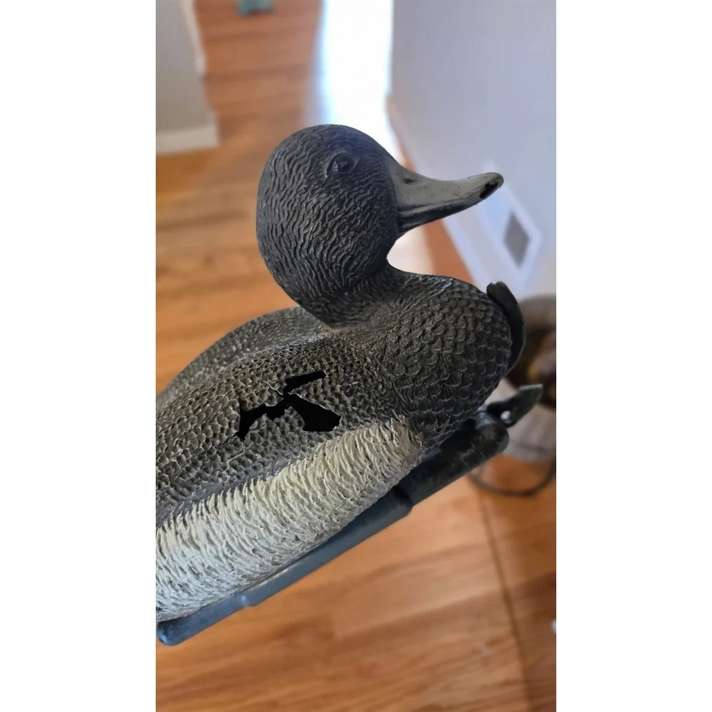 Duck Decoy Plastic- Great Vintage/Cottagecore Decor *Broken Backside*